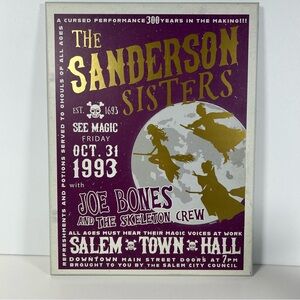 Hocus Pocus Three Sanderson Sisters Wall Sign Halloween Decor Plaque Disney